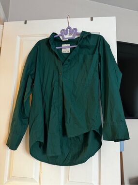 Oversized Button Up Long Sleeve Shirt by Abercrombie